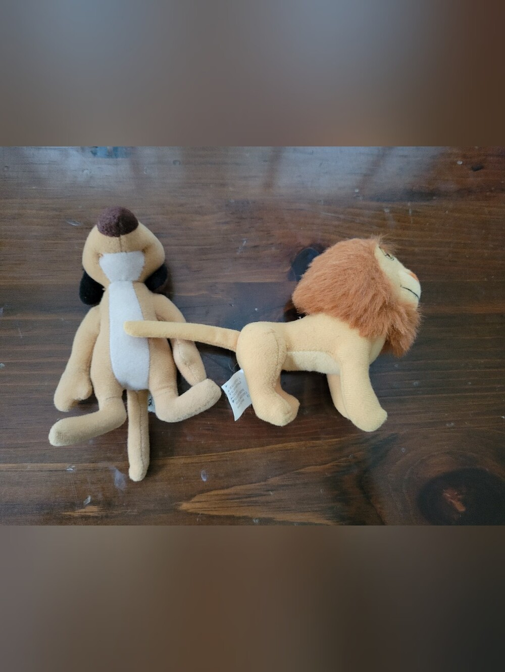 Disney Lion King 2 Plush 1998 McDonald's Simba's Pride Stuffed Animals, Set of 2